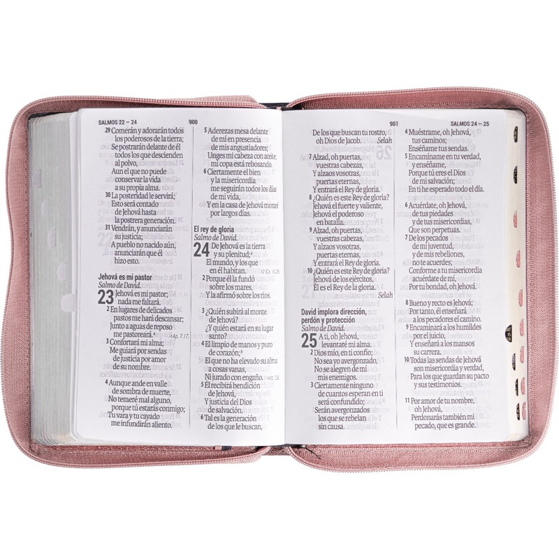 Santa Biblia Manual Letra Gigante Imitación Piel, Tulipanesl